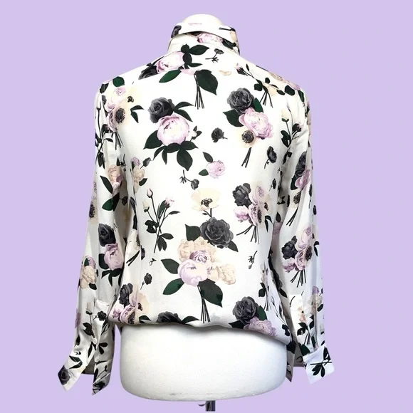 Equipment Liana Floral Print 100% Silk Blouse XS